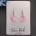 EINZELSTÜCK - Mond-Ohrhänger in pink