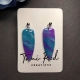 edle Ohrringe in den Farben blau und violett
