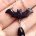 Ohrringe Fledermaus schwarz violett